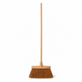 Balai coco naturel avec manche en bois 30 cm