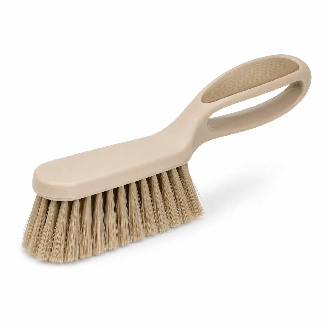 Balayette compacte avec poignée antidérapante beige 23 cm