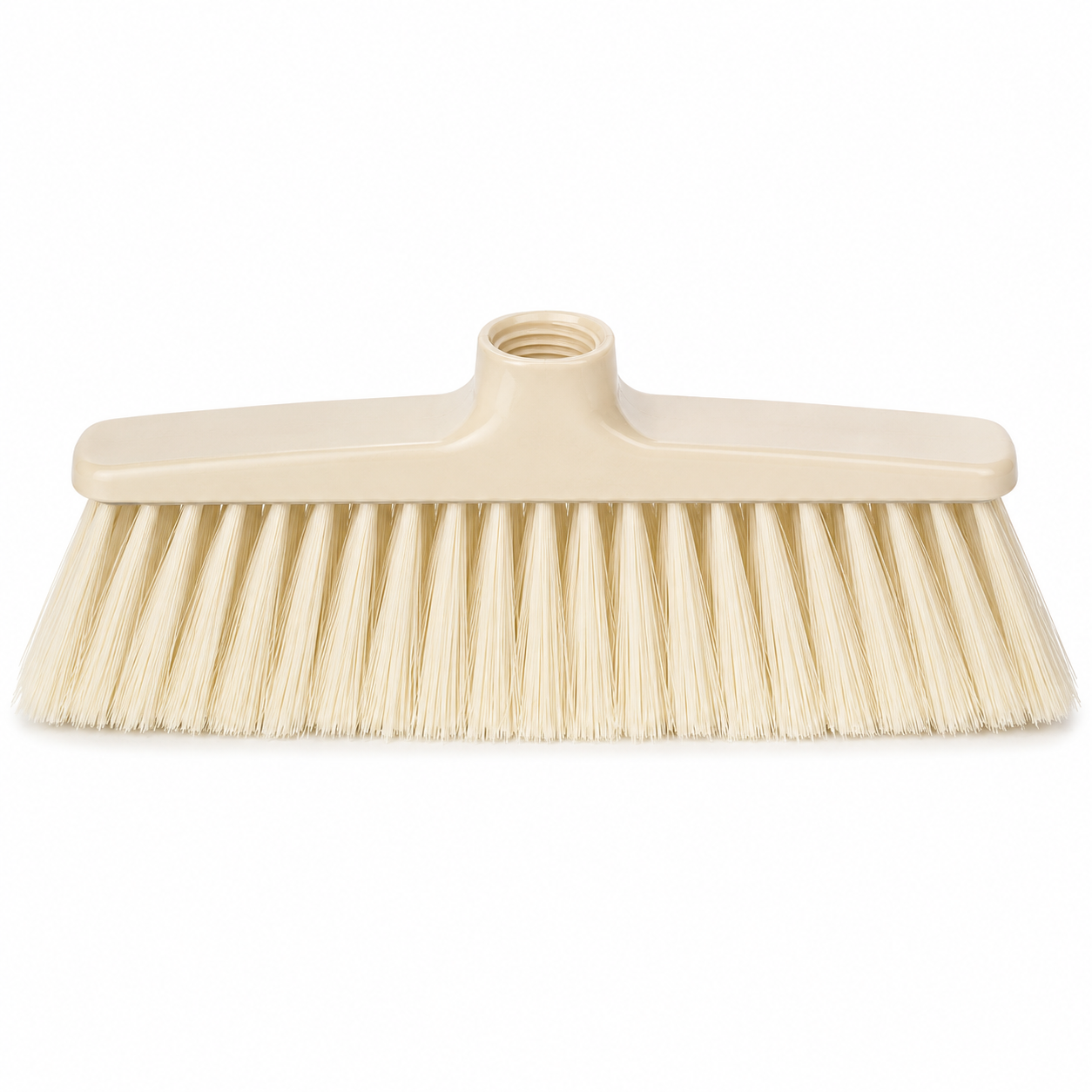 Tête de balai intérieur en fibres souples crème 28 cm