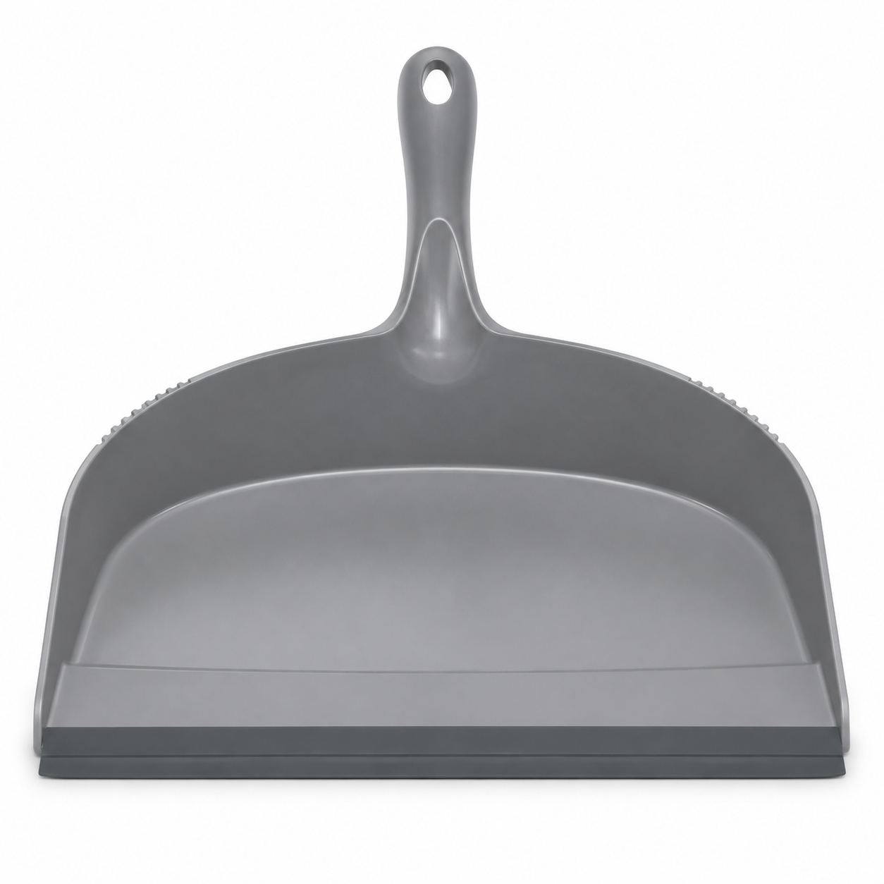Pelle à poussière avec bord caoutchouc gris 34 cm