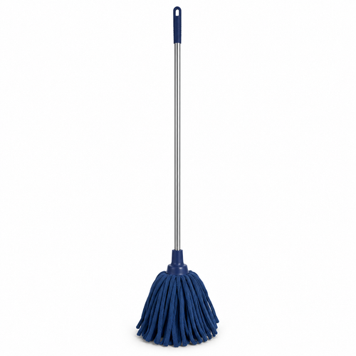 Balai à franges microfibre bleu nuit 130 cm