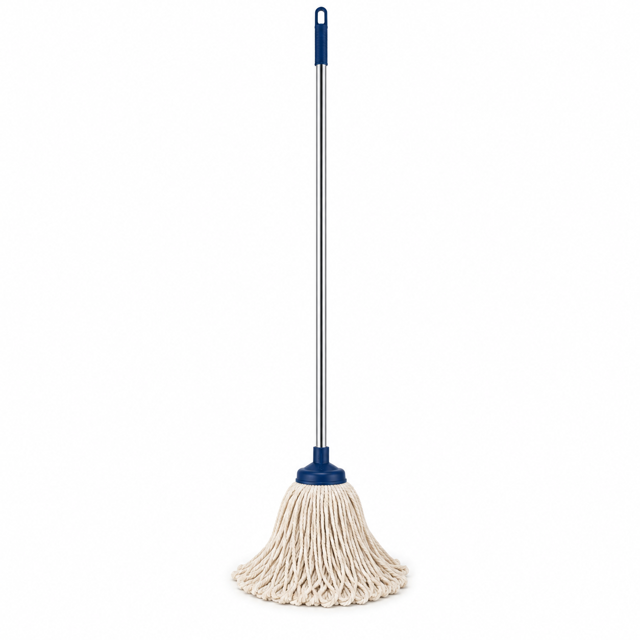 Balai à franges coton écru 125 cm