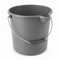 Seau de ménage avec bec verseur gris 10 L