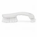 Brosse de salle de bain double face blanche 26 cm