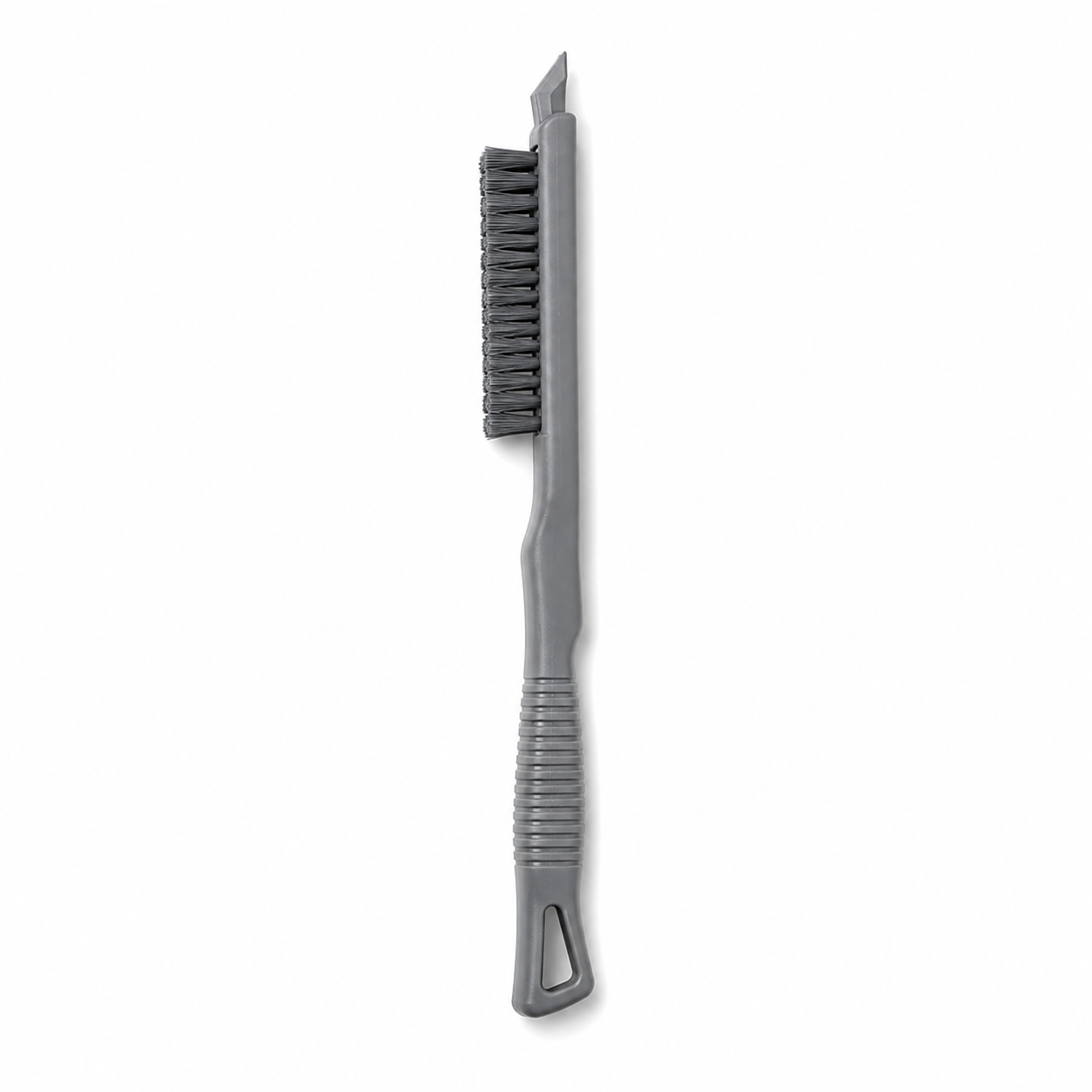 Brosse étroite pour rails et rainures grise 17 cm