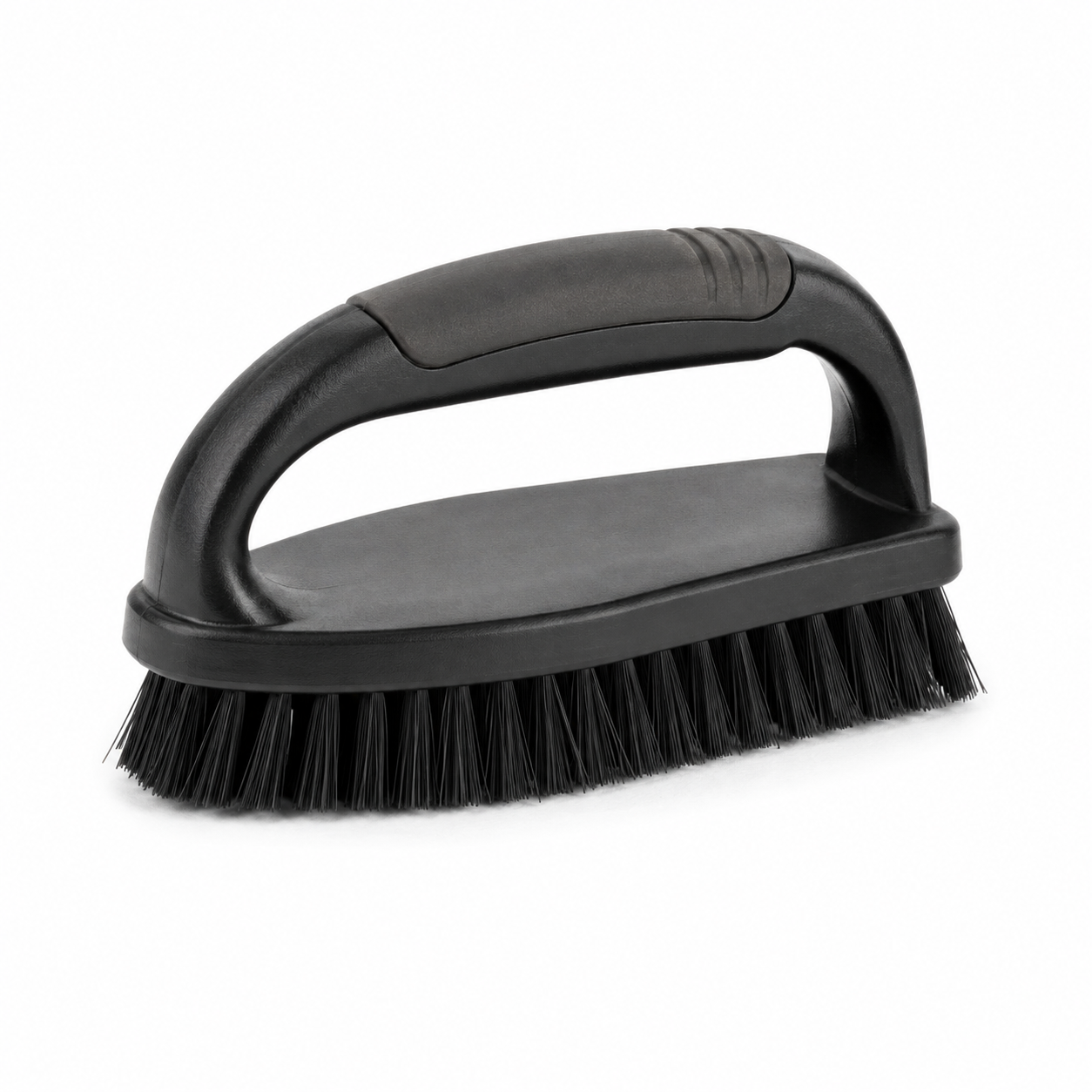Brosse à récurer avec poignée antidérapante noire 16 cm