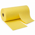 Rouleau de 10 lingettes réutilisables jaunes 25x25 cm