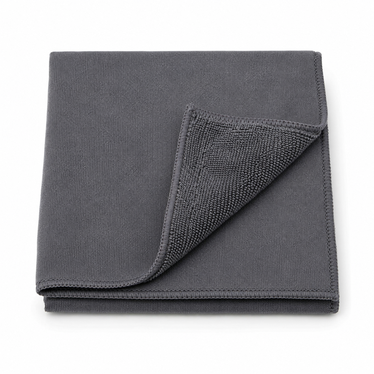 Chiffon microfibre double face anthracite 35x35 cm