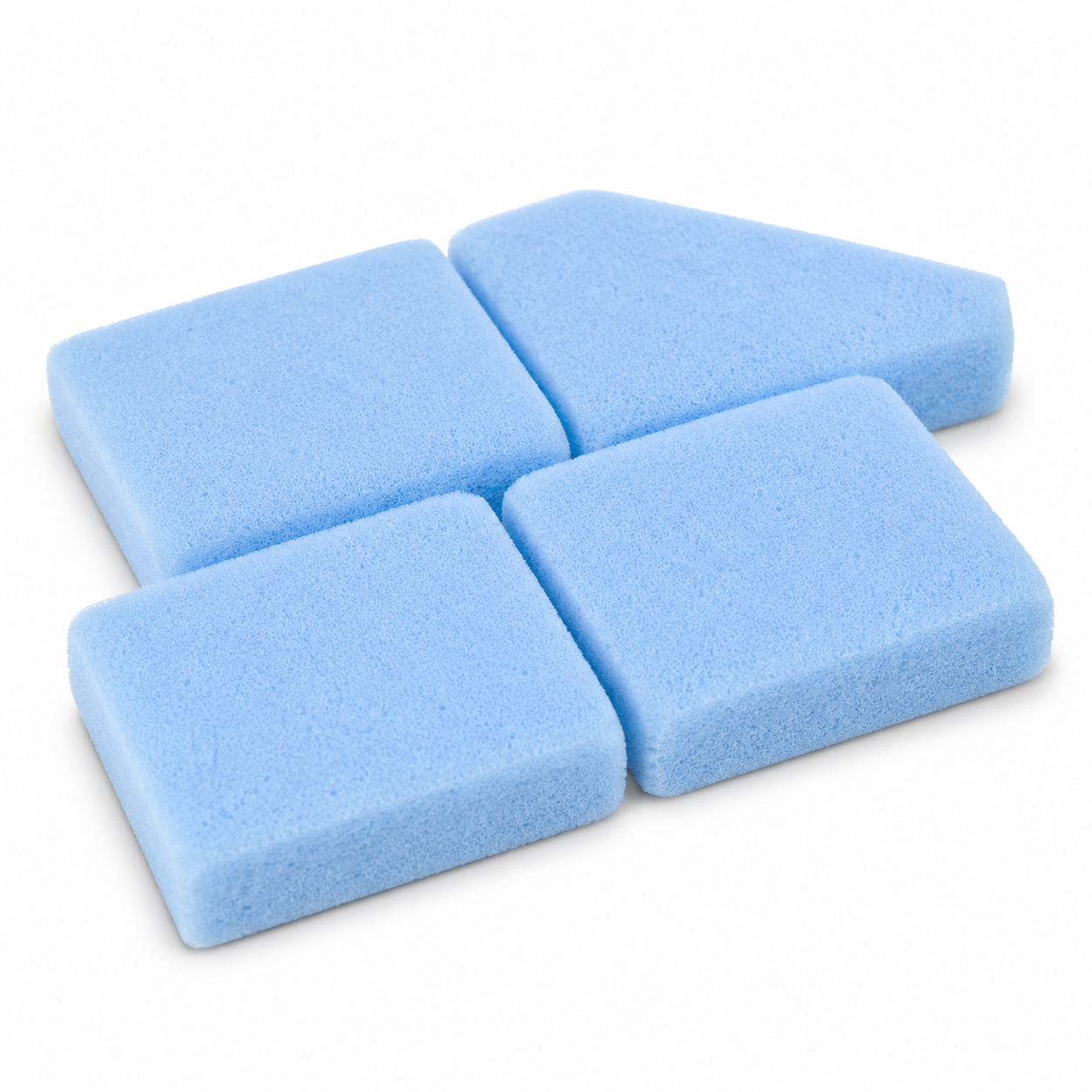 Lot de 4 éponges douces pour surfaces fragiles 12x8 cm