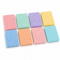Lot de 8 éponges absorbantes coloris pastel 10x7 cm