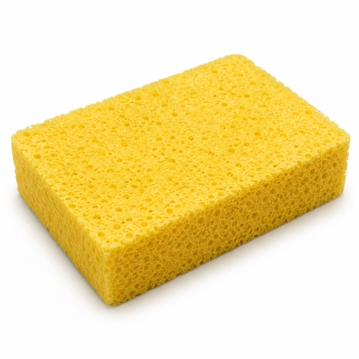 Éponge en cellulose extra-absorbante jaune 15x10 cm