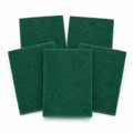 Lot de 5 tampons à récurer non rayants verts 15x10 cm