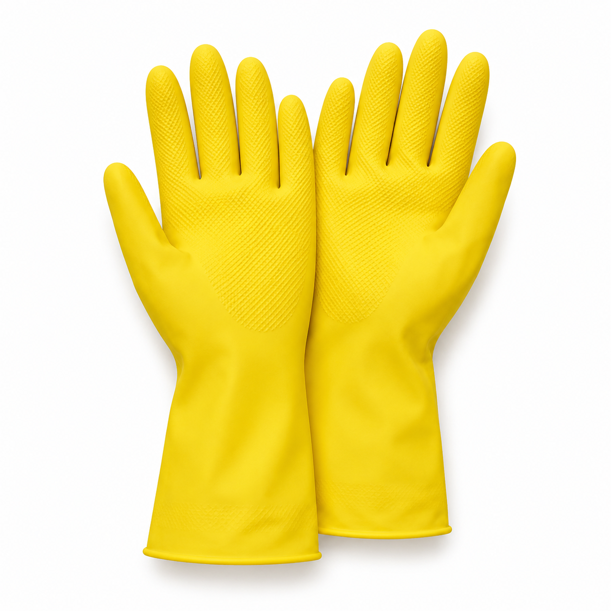 Gants de ménage réutilisables jaunes taille M